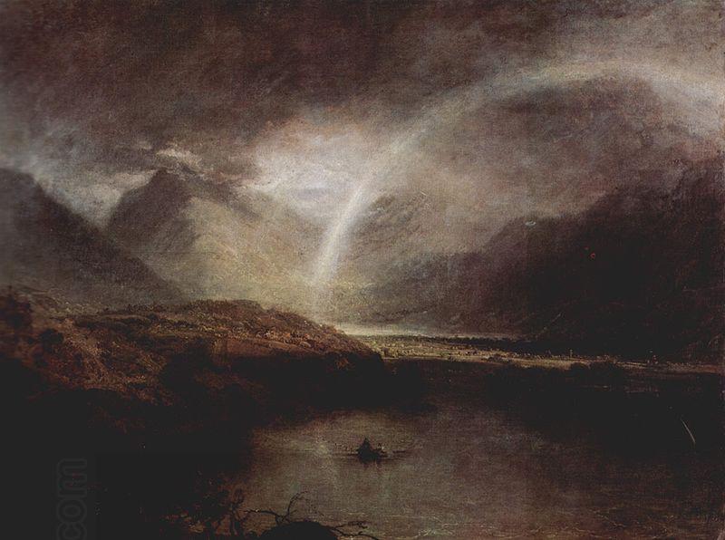 Joseph Mallord William Turner Buttermere-See mit Teilansicht von Cromackwater oil painting picture